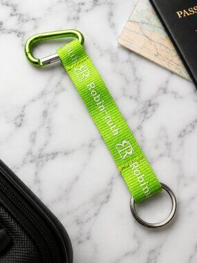 Robin Ruth New York Neon Green Carabiner Keychain Snap Hook Clip